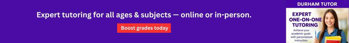 Durham Tutor banner ads