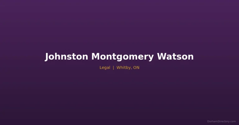Johnston Montgomery Watson - Legal in Whitby