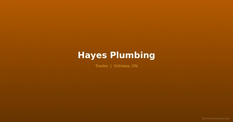 Hayes Plumbing - Trades in Oshawa