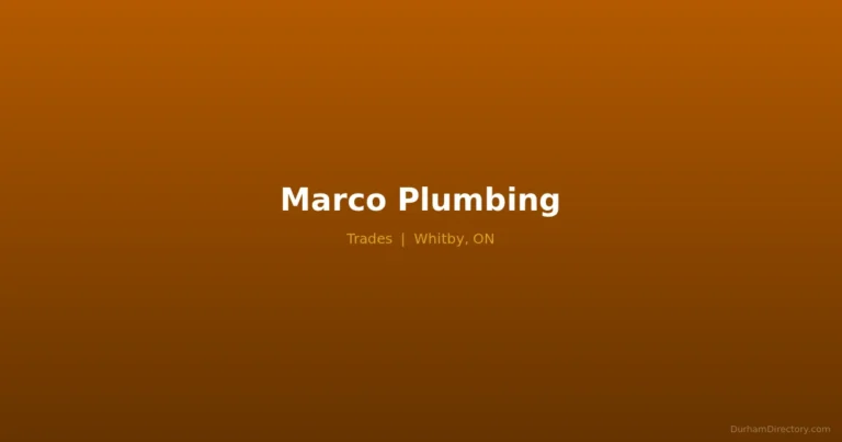 Marco Plumbing - Trades in Whitby