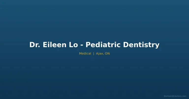 Dr. Eileen Lo - Pediatric Dentistry - Medical in Ajax