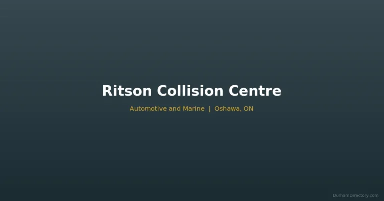 Ritson Collision Centre - Automotive & Marine in Oshawa