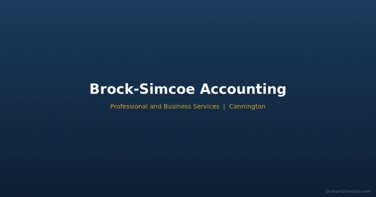 Brock-Simcoe Accounting - Professional & Business Services in Cannington
