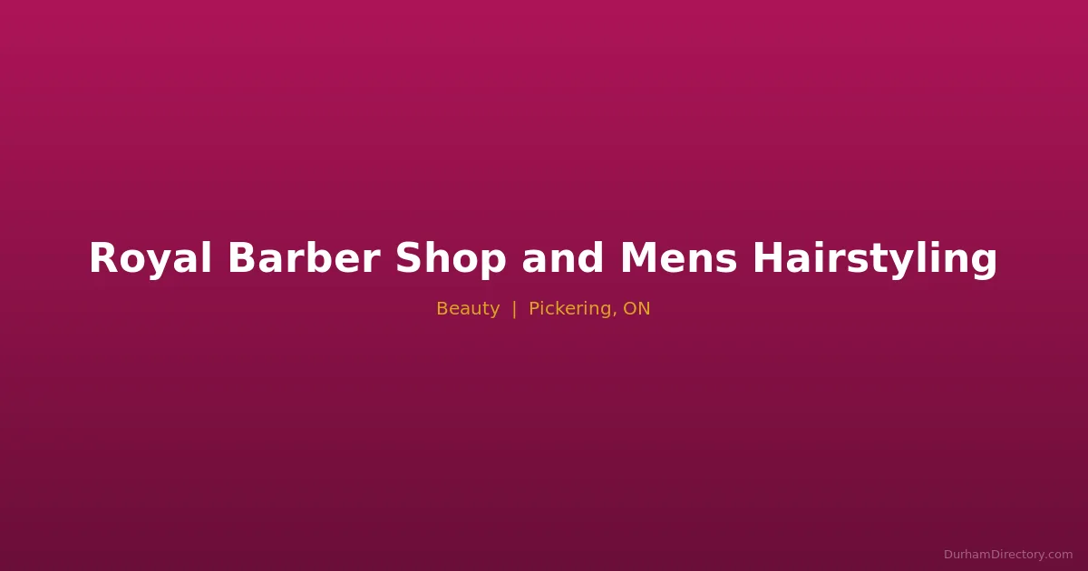 Royal Barber Shop & Men's Hairstyling Featured image