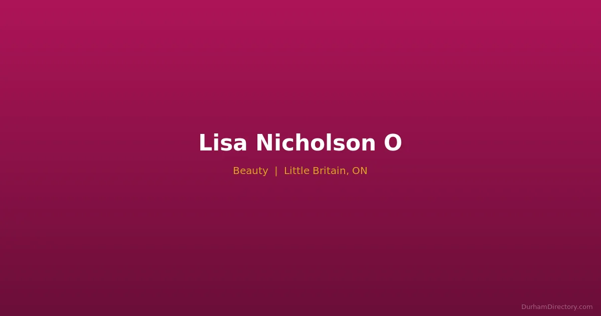 Lisa Nicholson O Featured image