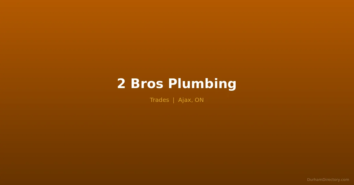2 Bro's Plumbing Featured image