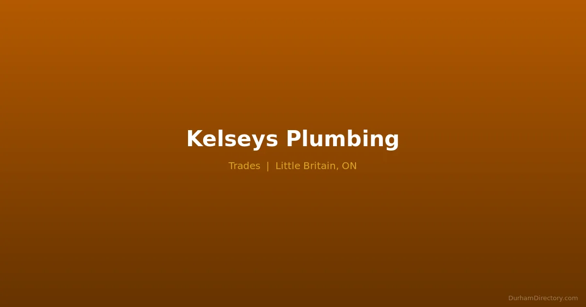 Kelsey's Plumbing Featured image