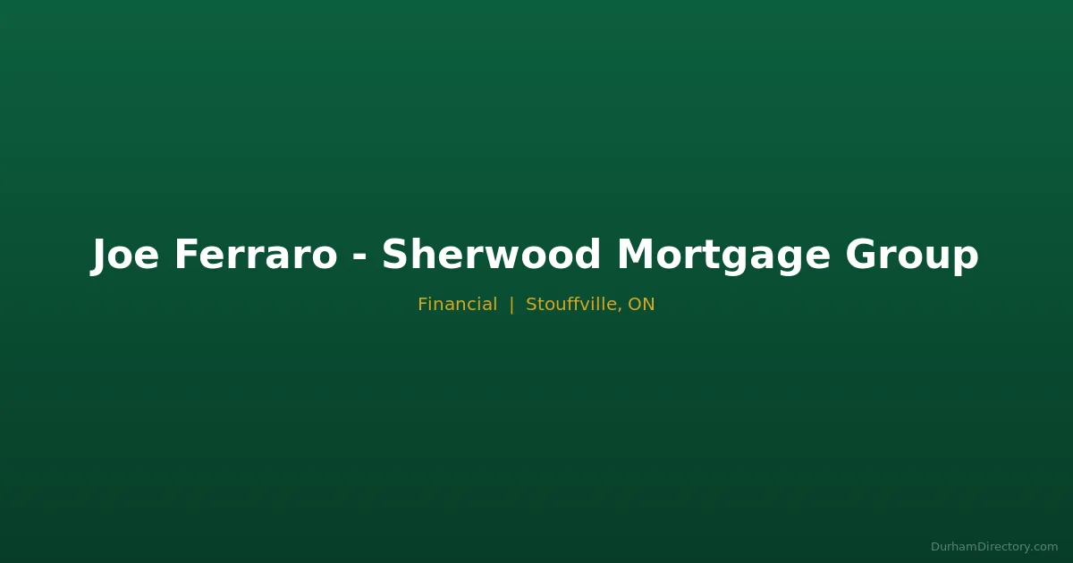 Joe Ferraro - Sherwood Mortgage Group Featured image
