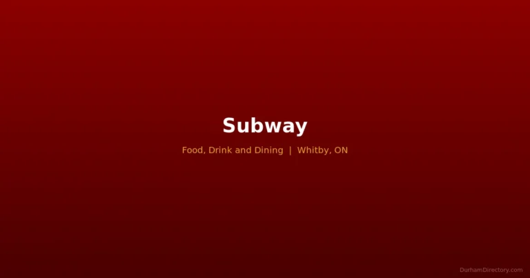 Subway - Food, Drink & Dining in Whitby