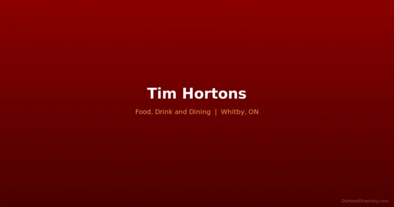 Tim Hortons - Food, Drink & Dining in Whitby