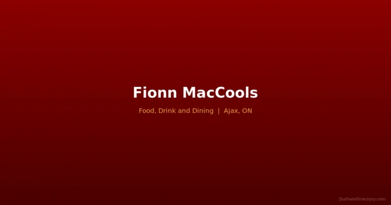 Fionn MacCool's - Food, Drink & Dining in Ajax