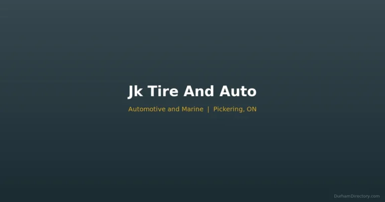 Jk Tire And Auto - Automotive & Marine in Pickering