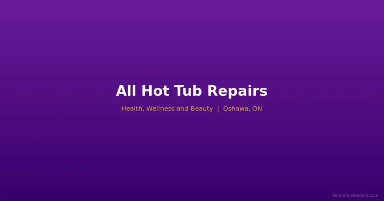 All Hot Tub Repairs - Health, Wellness & Beauty in Oshawa