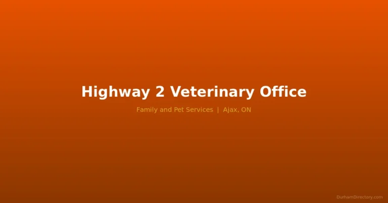 Highway 2 Veterinary Office - Family & Pet Services in Ajax