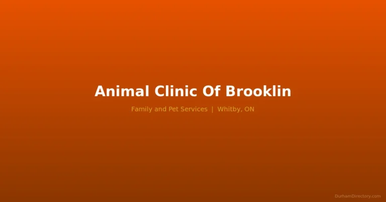 Animal Clinic Of Brooklin - Family & Pet Services in Whitby