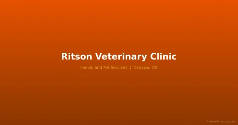 Ritson Veterinary Clinic - Family & Pet Services in Oshawa