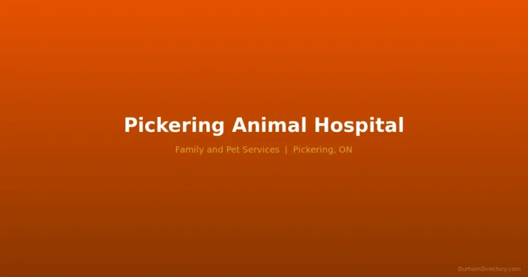 Pickering Animal Hospital - Family & Pet Services in Pickering