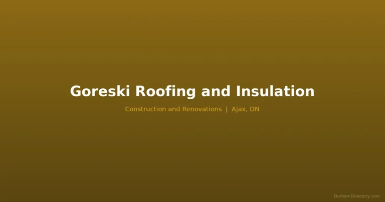 Goreski Roofing and Insulation - Construction & Renovations in Ajax