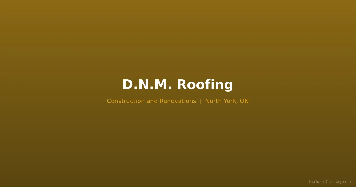 D.N.M. Roofing Featured image