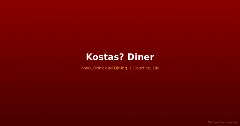 Kostas? Diner - Food, Drink & Dining in Courtice