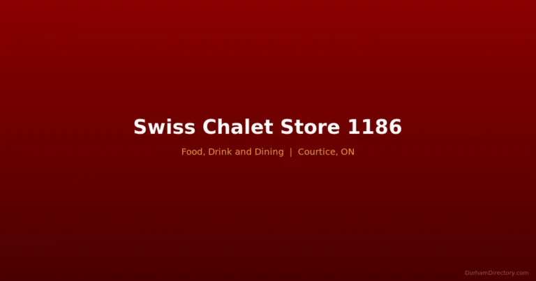 Swiss Chalet Store 1186 - Food, Drink & Dining in Courtice
