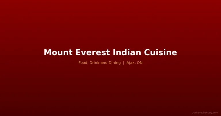 Mount Everest Indian Cuisine - Food, Drink & Dining in Ajax