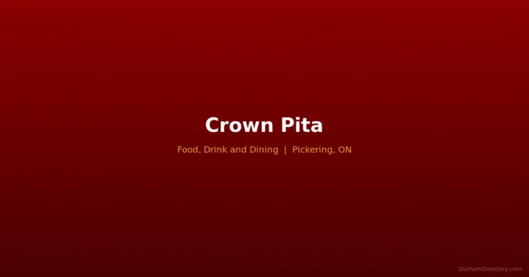 Crown Pita - Food, Drink & Dining in Pickering