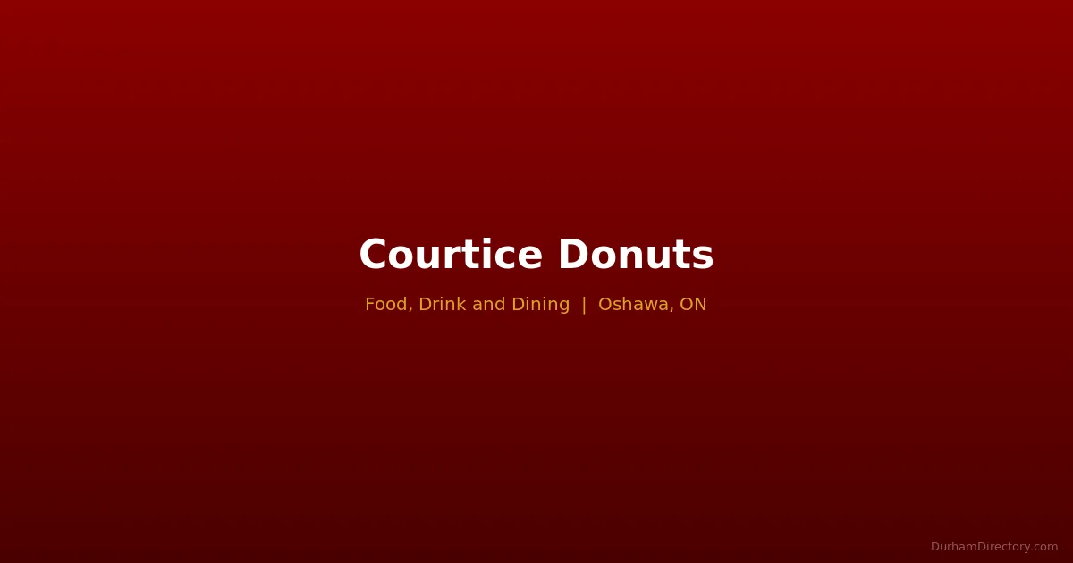 Courtice Donuts Featured image