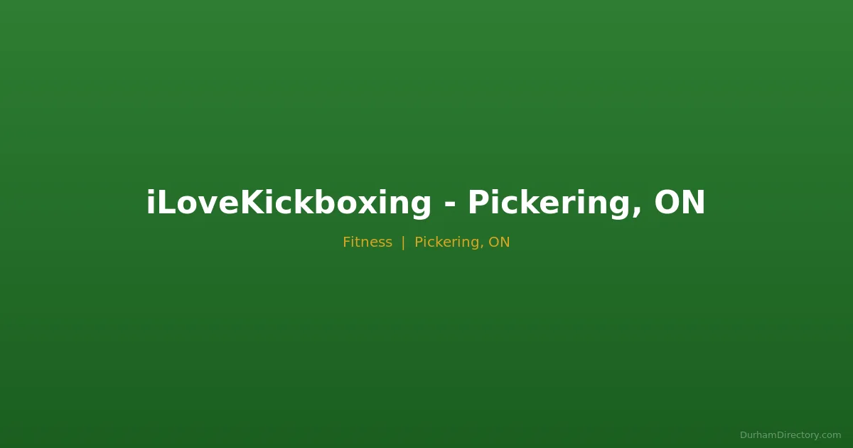 iLoveKickboxing - Pickering, ON Featured image