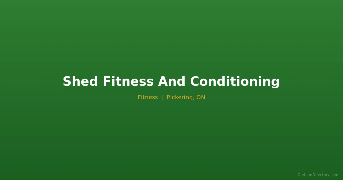 Shed Fitness And Conditioning Featured image