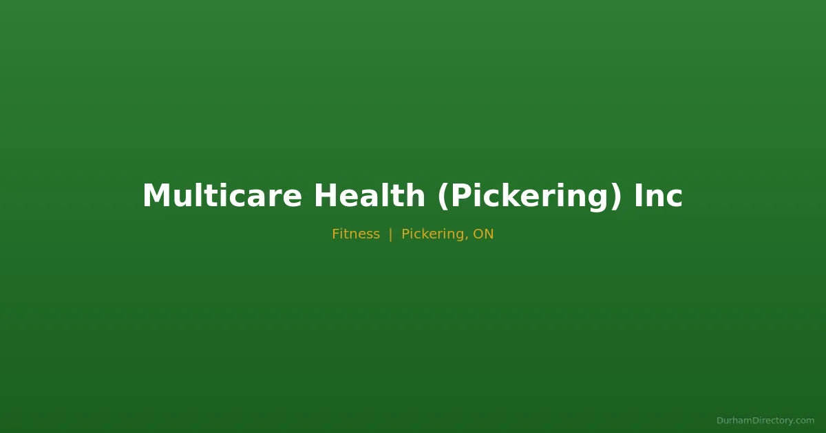 Multicare Health (Pickering) Inc Featured image