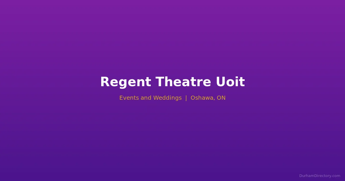Regent Theatre Uoit Featured image