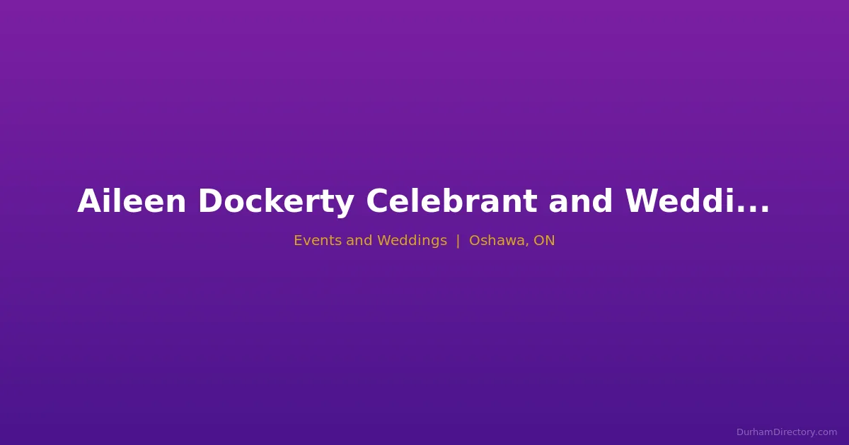 Aileen Dockerty Celebrant and Wedding Officiant Featured image