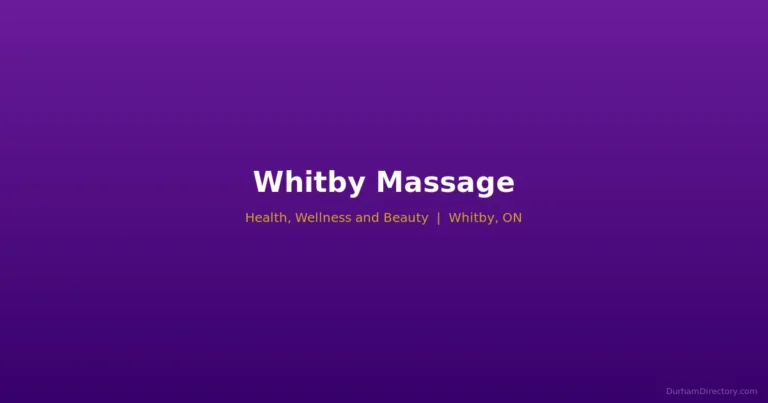 Whitby Massage - Health, Wellness & Beauty in Whitby