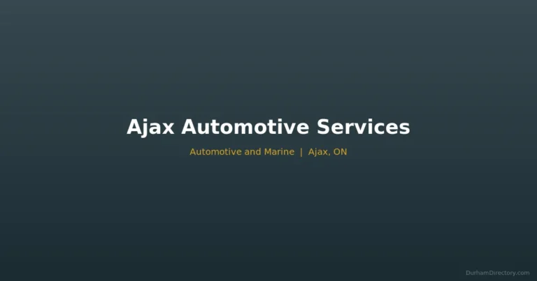 Ajax Automotive Services - Automotive & Marine in Ajax