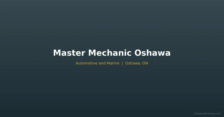 Master Mechanic Oshawa - Automotive & Marine in Oshawa
