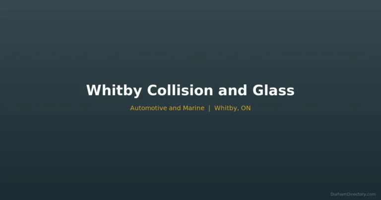 Whitby Collision and Glass - Automotive & Marine in Whitby