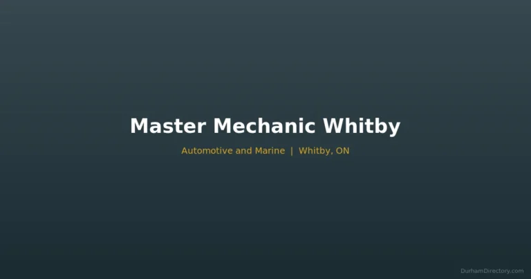 Master Mechanic Whitby - Automotive & Marine in Whitby