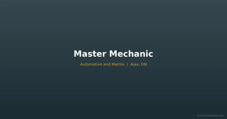 Master Mechanic - Automotive & Marine in Ajax