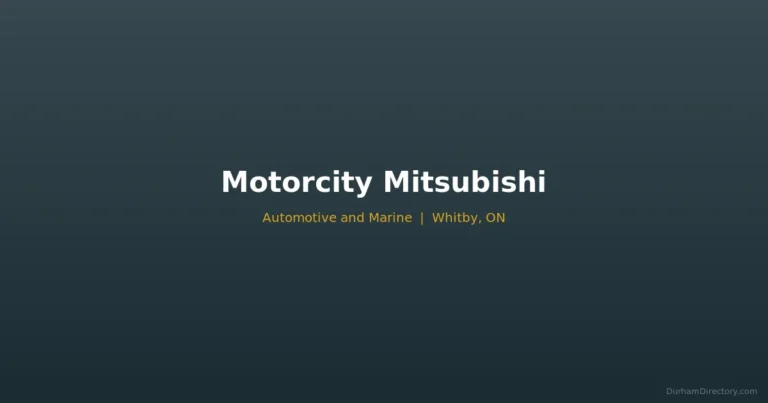 Motorcity Mitsubishi - Automotive & Marine in Whitby