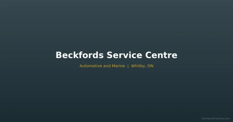 Beckford's Service Centre - Automotive & Marine in Whitby