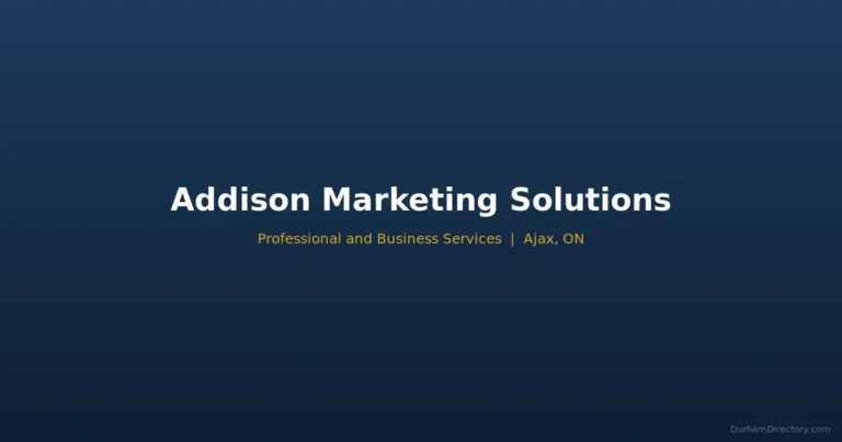 Addison Marketing Solutions - Professional & Business Services in Ajax