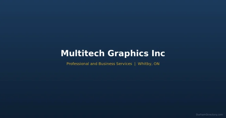 Multitech Graphics Inc - Professional & Business Services in Whitby