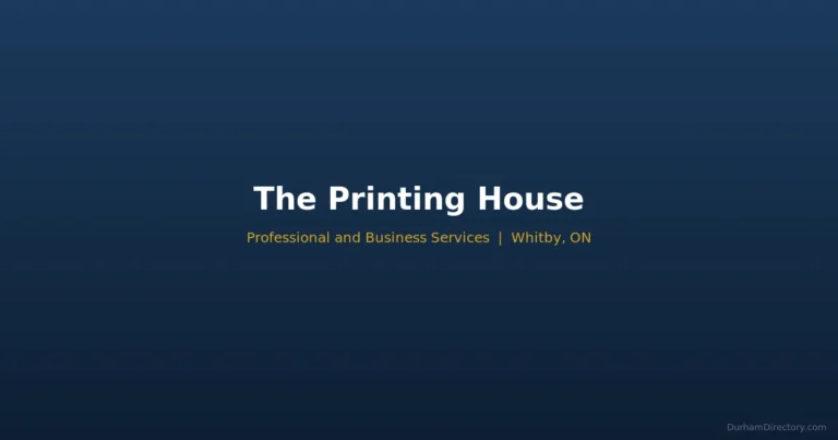 The Printing House - Professional & Business Services in Whitby