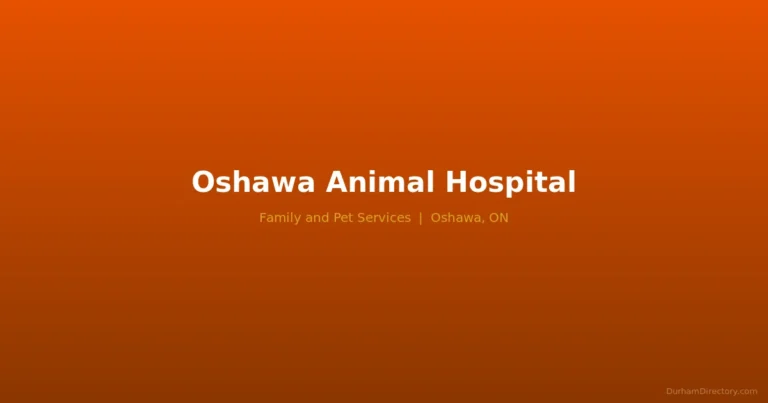 Oshawa Animal Hospital - Family & Pet Services in Oshawa