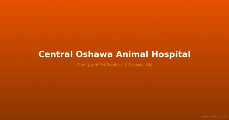 Central Oshawa Animal Hospital - Family & Pet Services in Oshawa